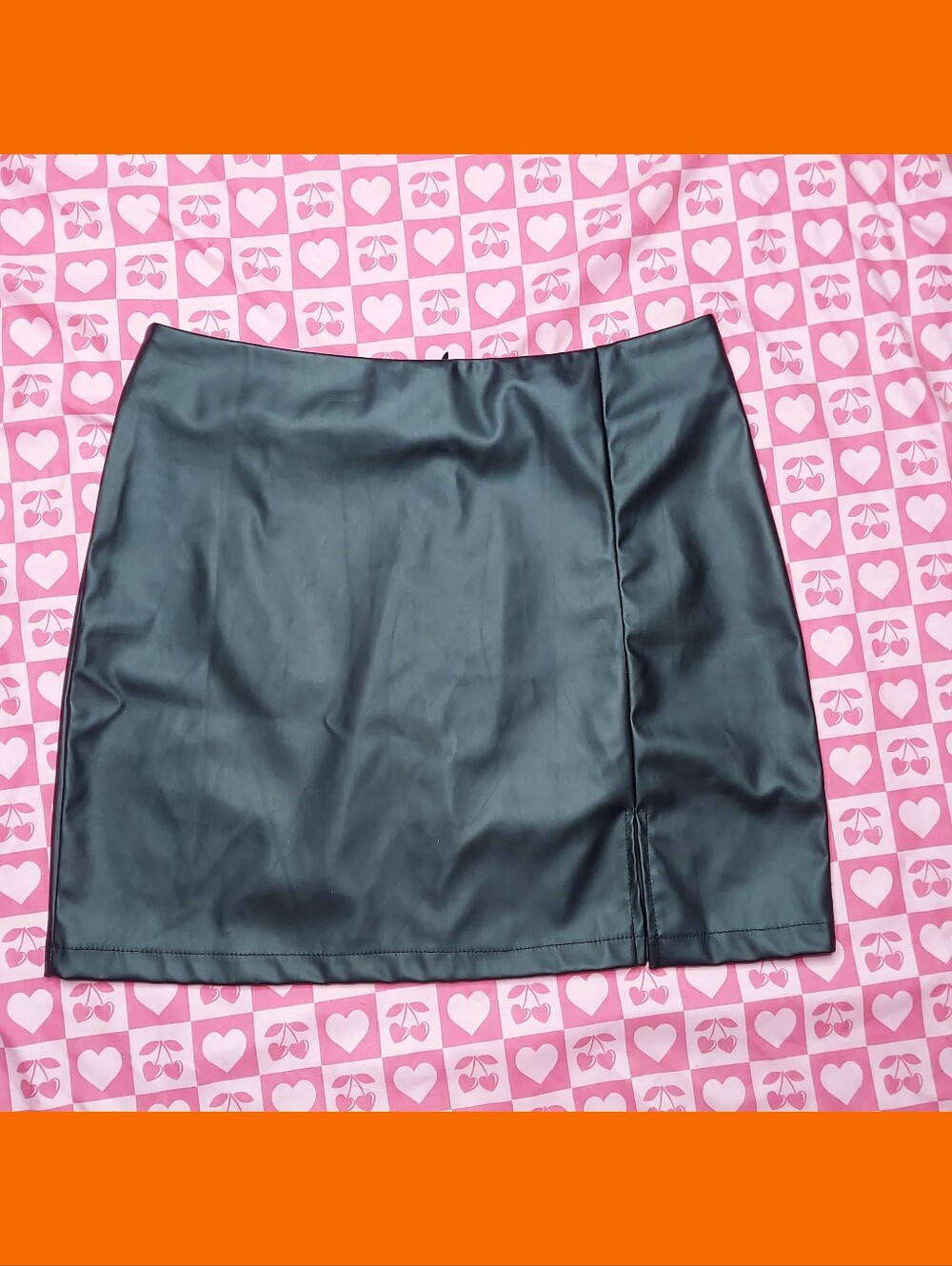 Black Pleather Shein Skirt